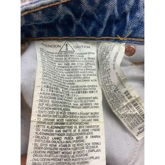 Zara Denim Shorts Women 4 High Rise Light Wash Classic 5 Pocket - Picture 4 of 10